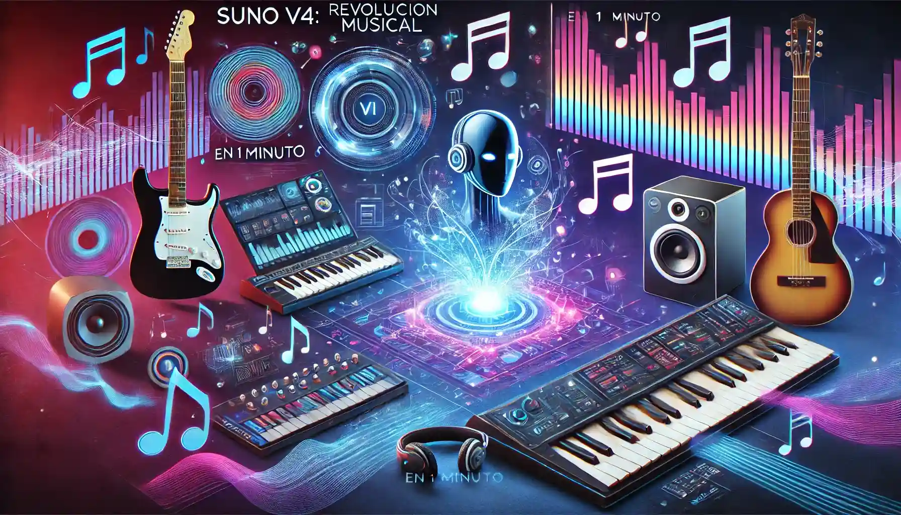 Suno V4: Crea Canciones Completas en 1 Minuto con IA